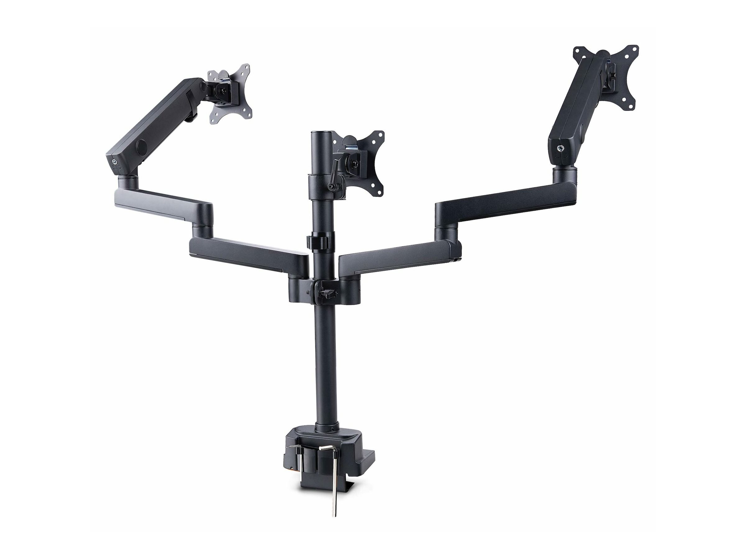 STARTECH.COM Monitortischhalterung fur 3monitore 68,58cm 27Zoll VESA 75x75/100x100 Hoehenverstellbare Monitorhalterung/Monitorarm