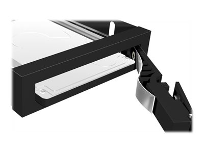 ICY BOX IB-2217StS SATA Wechselrahmen fuer 6,3cm 2.5Z HDDs SSDs in 3.5Z Schacht Hot-Easy-Swap Aluminium Schloss  schwarz