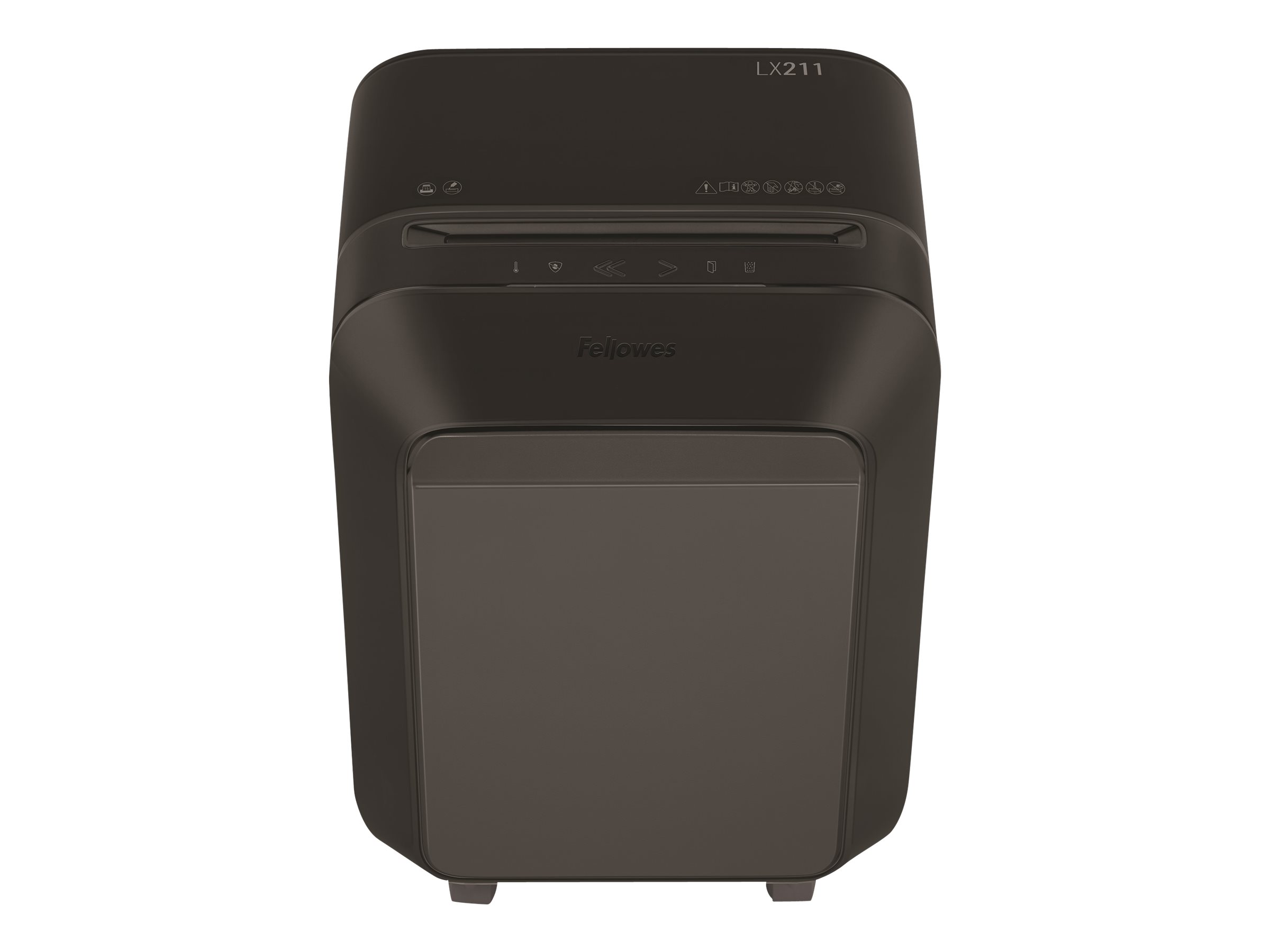 Fellowes Powershred LX 211 Aktenvernichter mit Partikelschnitt P-5, 2 x 12 mm, bis 14 Blatt, schwarz
