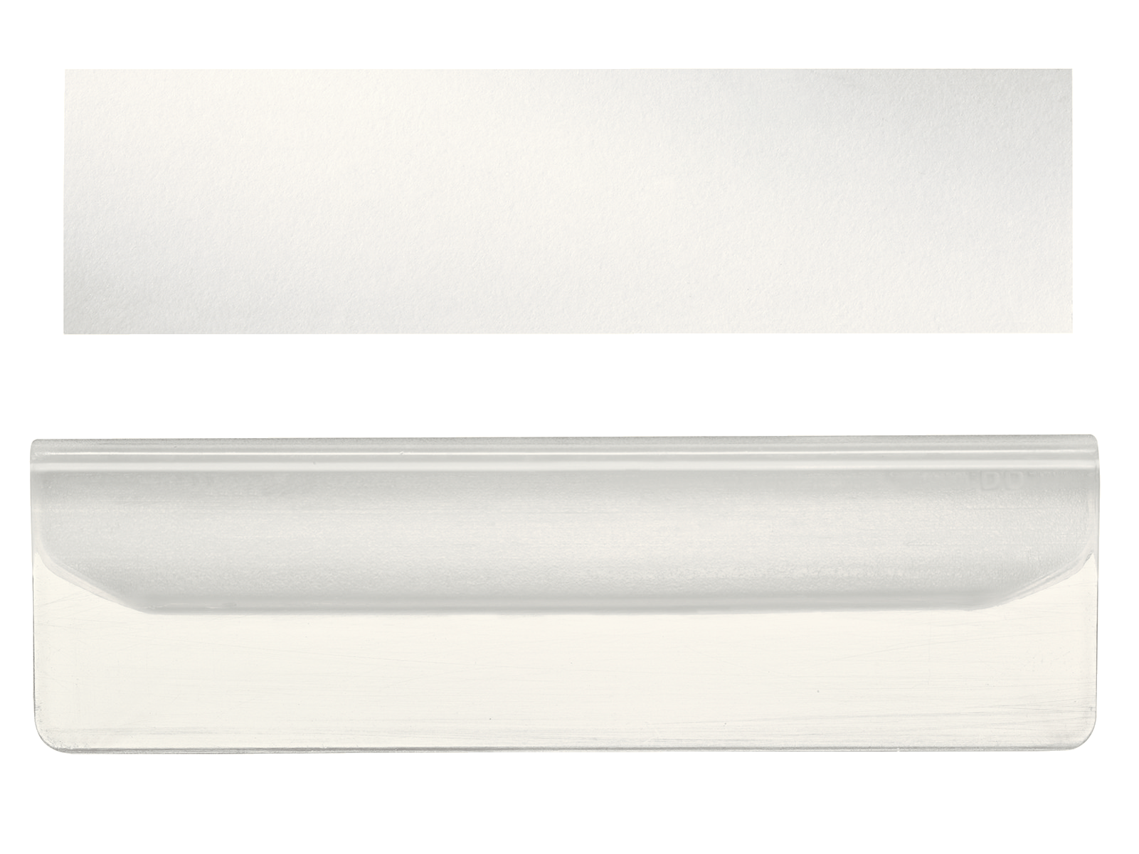 Esselte Leitz Etikettenhalterung Clip transparent