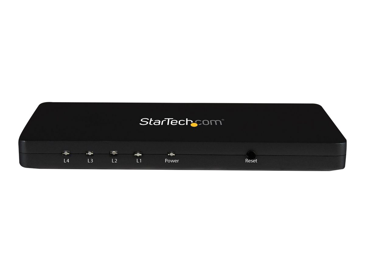 StarTech.com 4 Port HDMI 4k Video Splitter - 1x4 HDMI Verteiler mit Aluminiumgehäuse - 4k @ 30 Hz - 4 fach Ultra HD 1080p HDMI Switch - Video/Audio-Schalter - 4 Anschlüsse