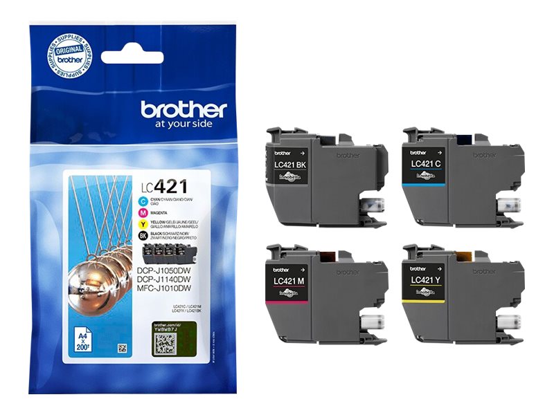 LC421VAL BROTHER DCPJ/MFCJ Tinte (4) LC421VAL BROTHER DCPJ/MFCJ Tinte (4)