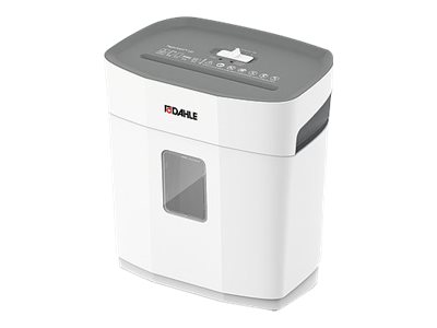 DAHLE PaperSAFE 120 Aktenvernichter mit Partikelschnitt P4, 5 x 18 mm, bis 8 Blatt, lichtgrau