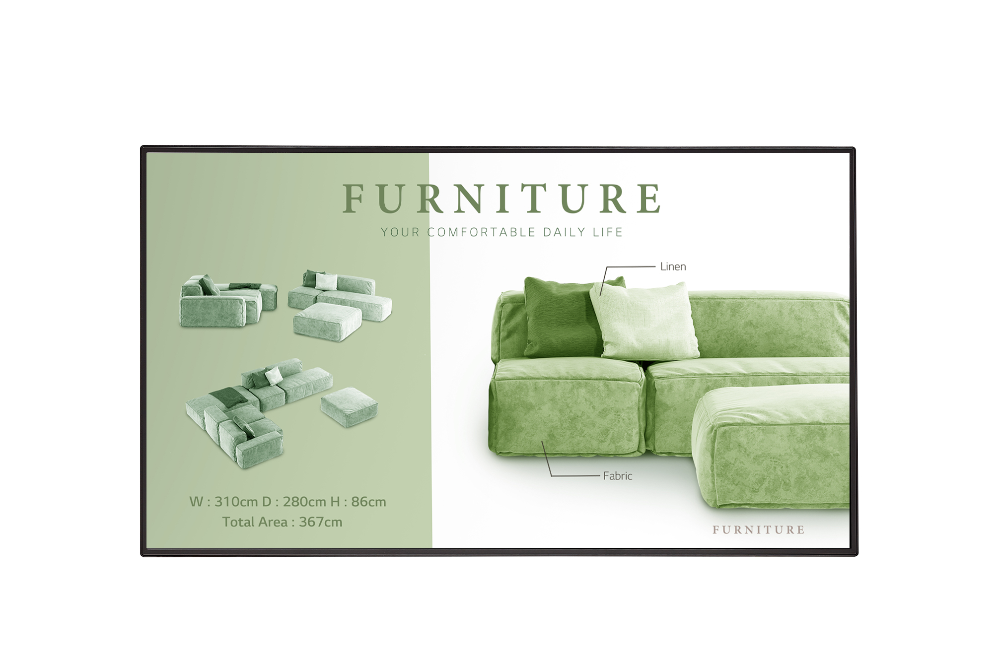 LG 55UM5NH Signage Display 139,7cm 55Zoll IPS UHD 500cdm2 11001 WebOS speaker