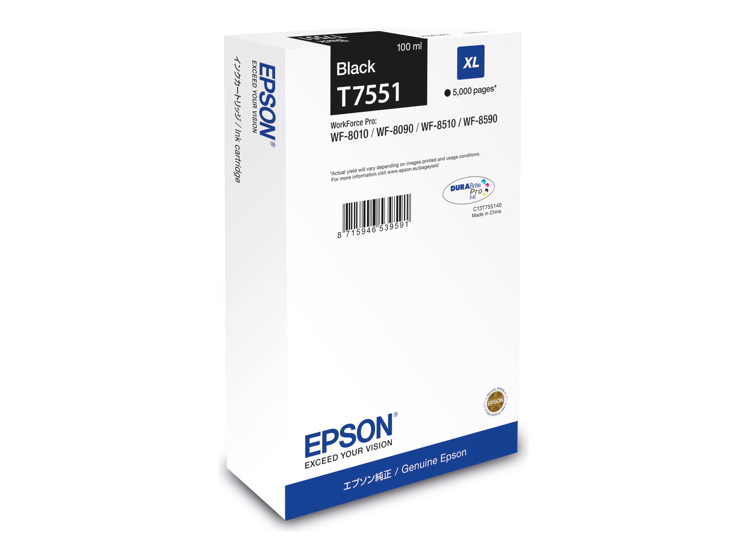 EPSON T7551XL  schwarz Druckerpatrone