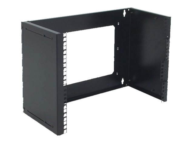 DIGITUS 8HE Wandmontage Patch-Halter 372x505x250mm, Schwarz