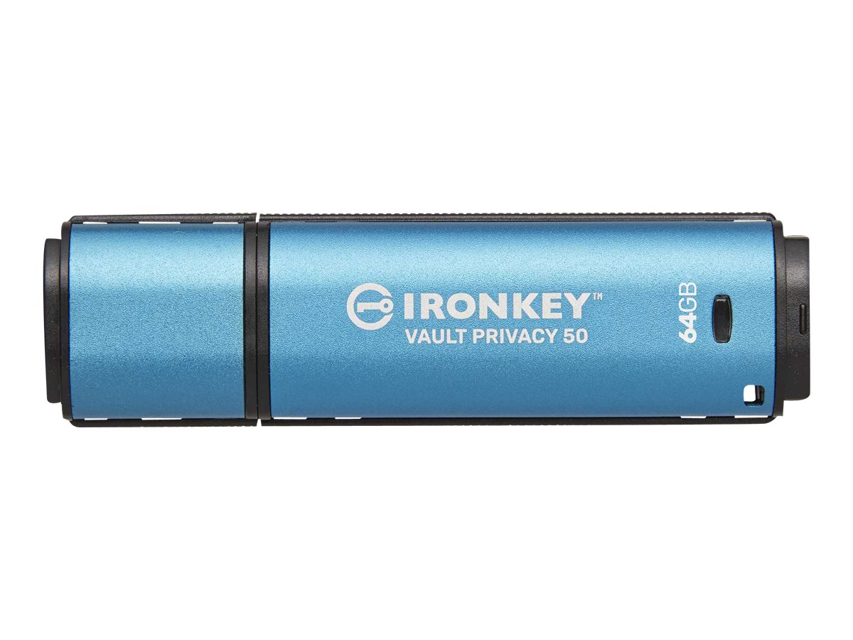 64GB IronKey Vault Privacy 50 USB AES-256 Encrypted FIPS 197