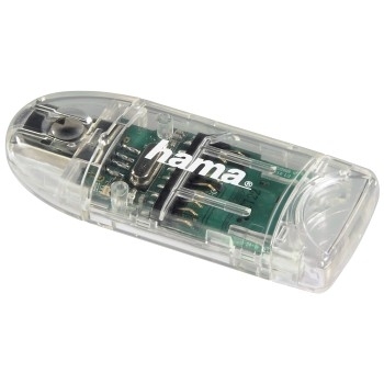 hama 8in1 MultimicroSD, SDKartenleser transparent
