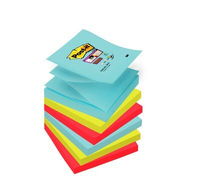Post-it® Super Sticky Z-Notes Miami Haftnotizen extrastark farbsortiert, 6 Bloecke Post-it® Super Sticky Z-Notes Miami Haftnotizen extrastark farbsortiert, 6 Bloecke