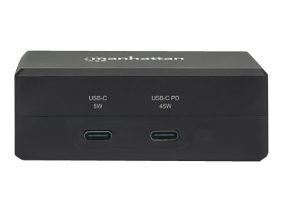 MANHATTAN Smart Video Power Delivery-Ladehub 1x HDMI 1x USB-C PD 45W 1x USB-C 5V/1A 2x USB 3.2 Gen 1 Typ A -Port internes Netzteil MANHATTAN Smart Video Power Delivery-Ladehub 1x HDMI 1x USB-C PD 45W 1x USB-C 5V/1A 2x USB 3.2 Gen 1 Typ A -Port internes Netzteil