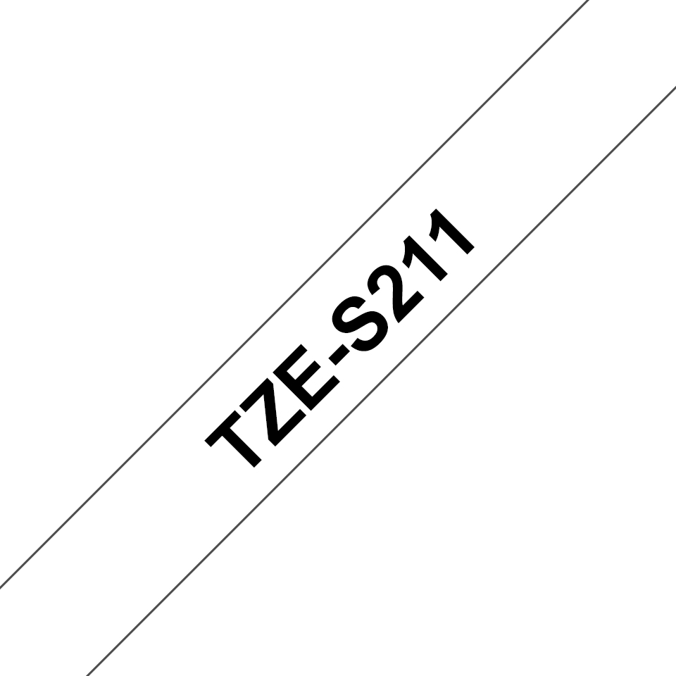 TZES211 BROTHER PT Schriftband 6mm weiss
