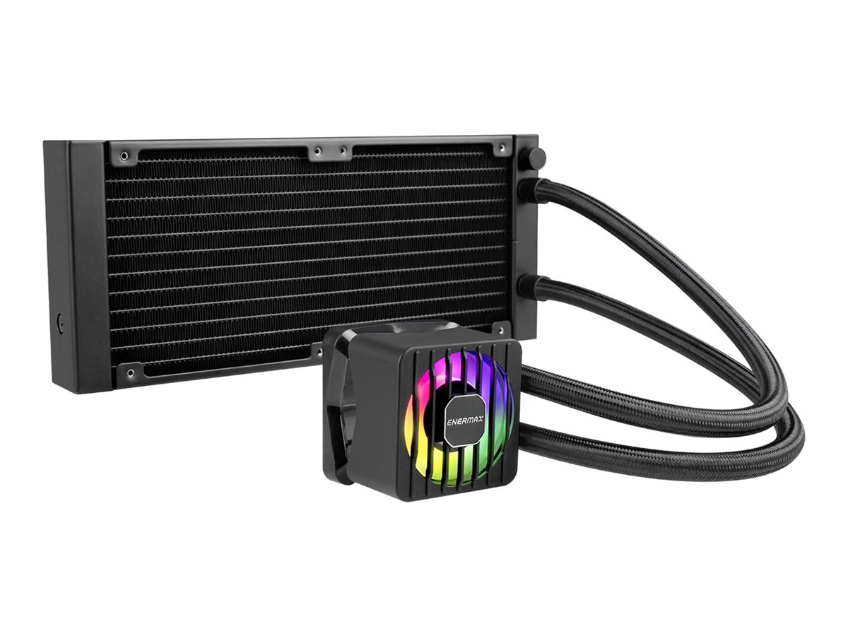 ENERMAX LIQMAXFLO 240mm CPU AIO Flüssigkeitskühler - Xtreme Doppelkammerpumpe- VRM Wasserblock ARGB