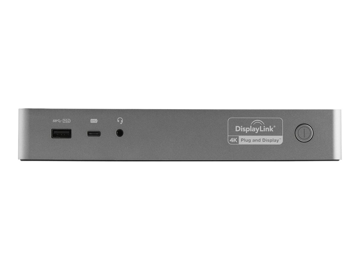 STARTECH.COM Universal Laptop Docking Station - USB-C & USB 3.0 - Dual 4K DP & HDMI - 100W PD - Mac Windows & Chrome OS - 4x USB
