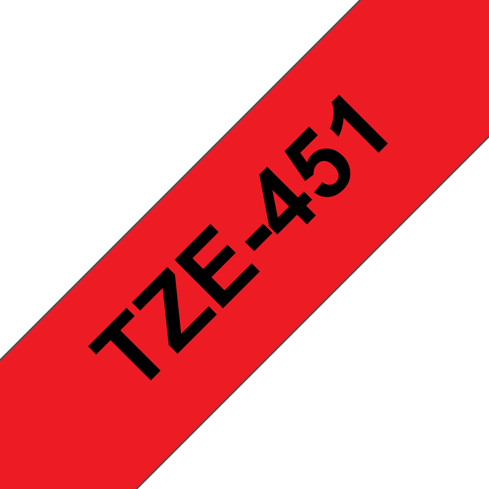 TZE451 BROTHER PT Schriftband 24mm rot