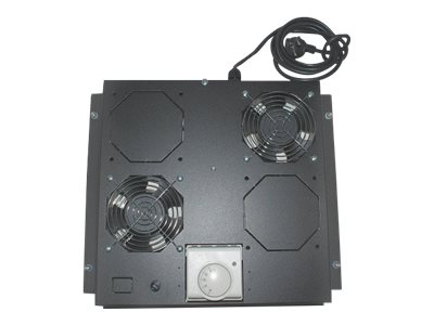 INTELLINET Kuehleinheit mit 2 Lueftern fuer die Deckenmontage mit Thermostat 1 HE schwarz INTELLINET Kuehleinheit mit 2 Lueftern fuer die Deckenmontage mit Thermostat 1 HE schwarz