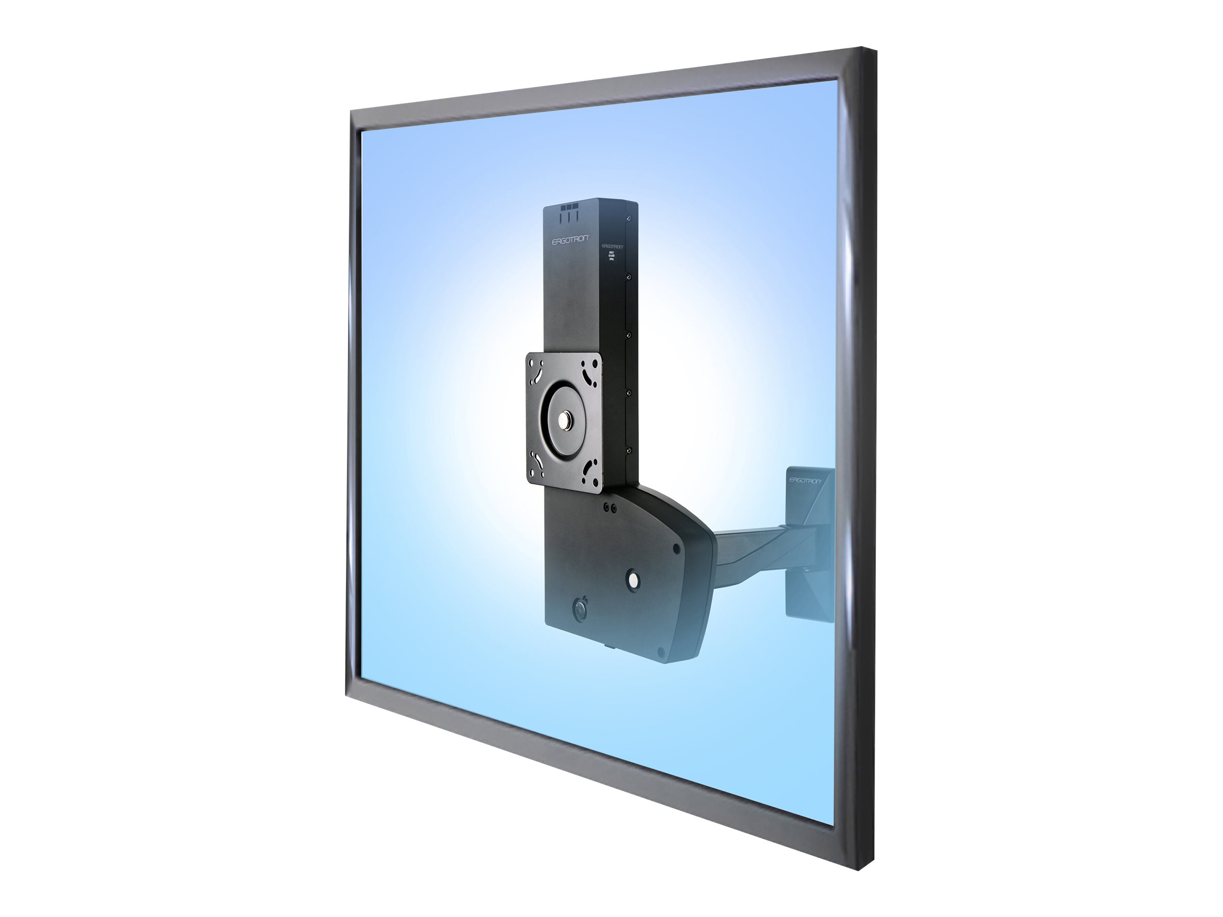 ERGOTRON Glide Wall Mount LDX schwarz bis 42Zoll VESA 100x100mm bis 400x400mm max13,6kg Anhebung 25cm Neigung 10 Grad schwenken