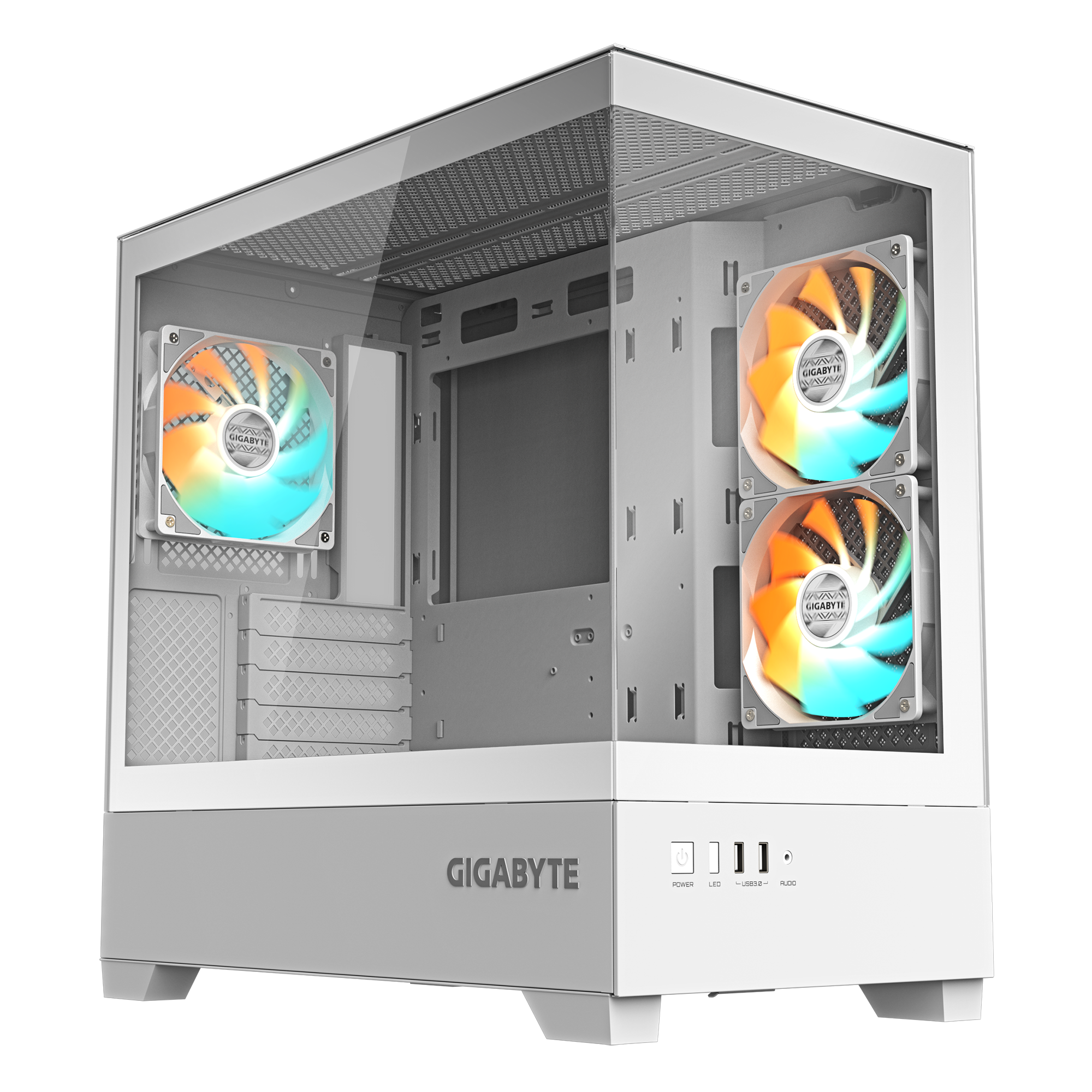 Gigabyte C201 Panoramic ICE Mid tower micro ATX white