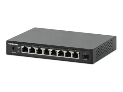 INTELLINET 9-Port Switch mit 8 x 2,5G Ethernet-Ports und 1 SFP+ Uplink Unmanaged Desktop-Format optionale Wandmontage INTELLINET 9-Port Switch mit 8 x 2,5G Ethernet-Ports und 1 SFP+ Uplink Unmanaged Desktop-Format optionale Wandmontage