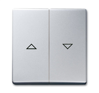 Busch-Jaeger Serienwippe 2126-33 AW44 f.Jalousie aluminiumsilber Busch-Jaeger Serienwippe 2126-33 AW44 f.Jalousie aluminiumsilber