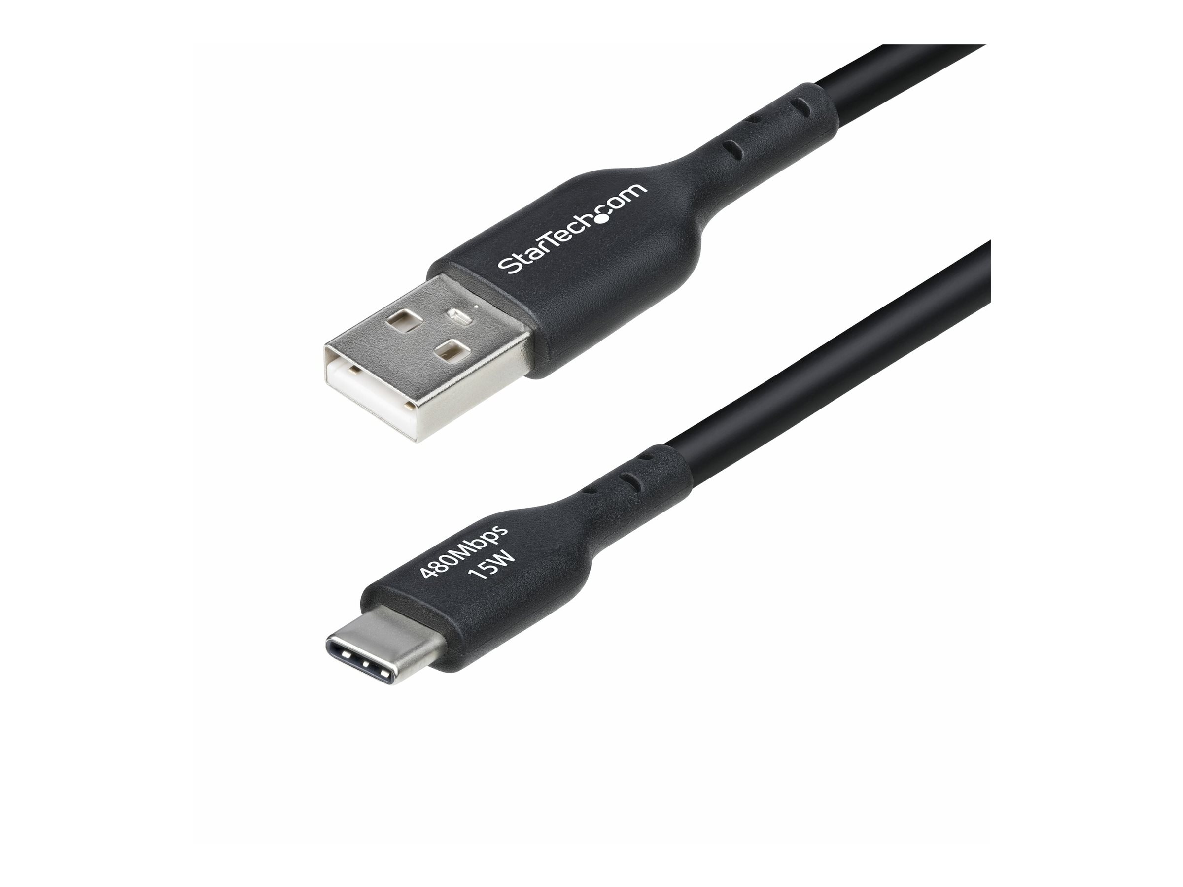 STARTECHCOM 4m USBA auf USBC Ladekabel USBA auf TypC Ladekabel 3A Schnellladekabel USB 20 Datenubertragung Schwarz