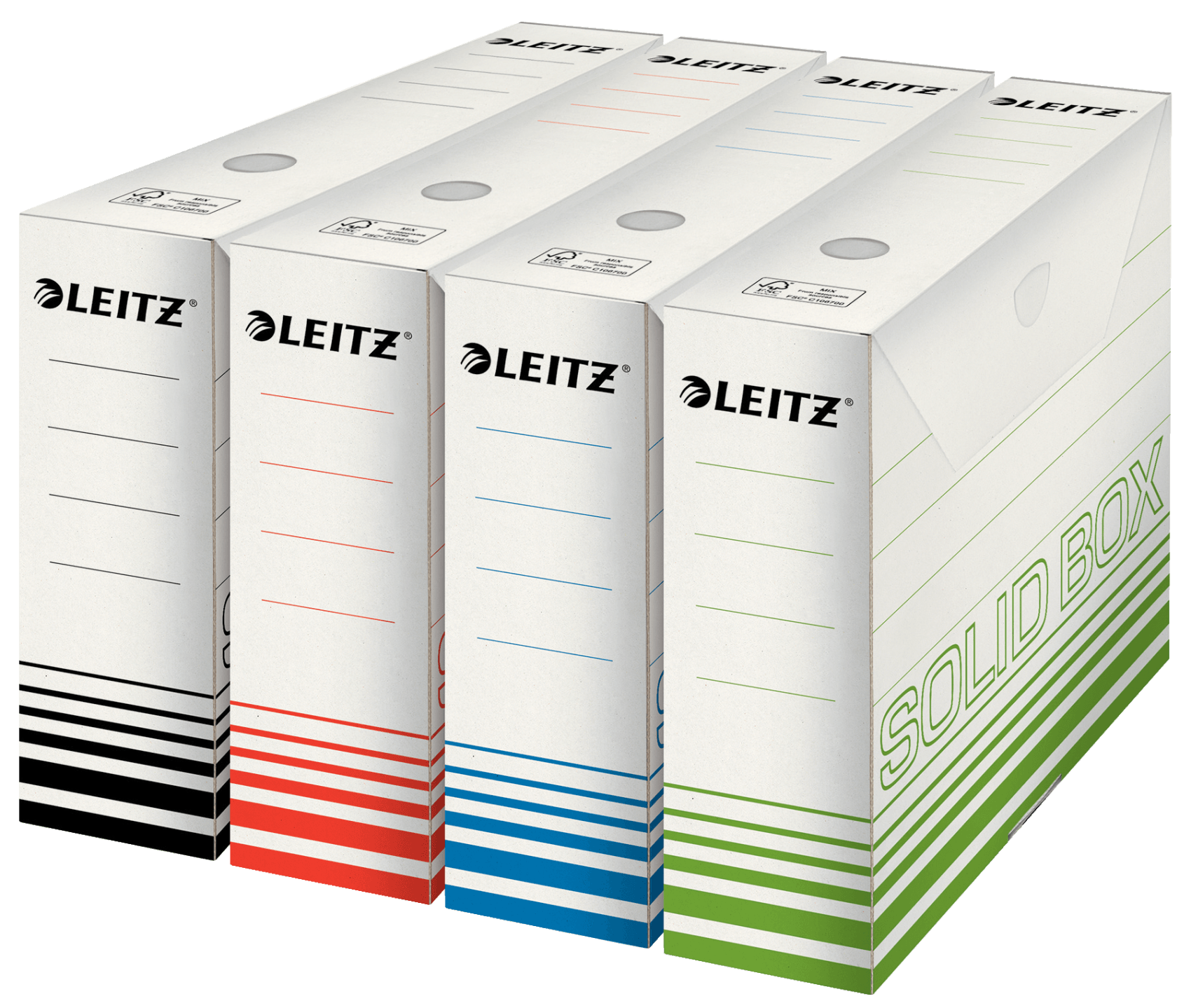 Esselte Leitz Solid weiß 8,0 x 33,0 x 25,7 cm
