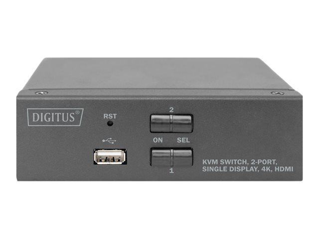 DIGITUS KVM-Switch 2-Port Single-Display 4K HDMI