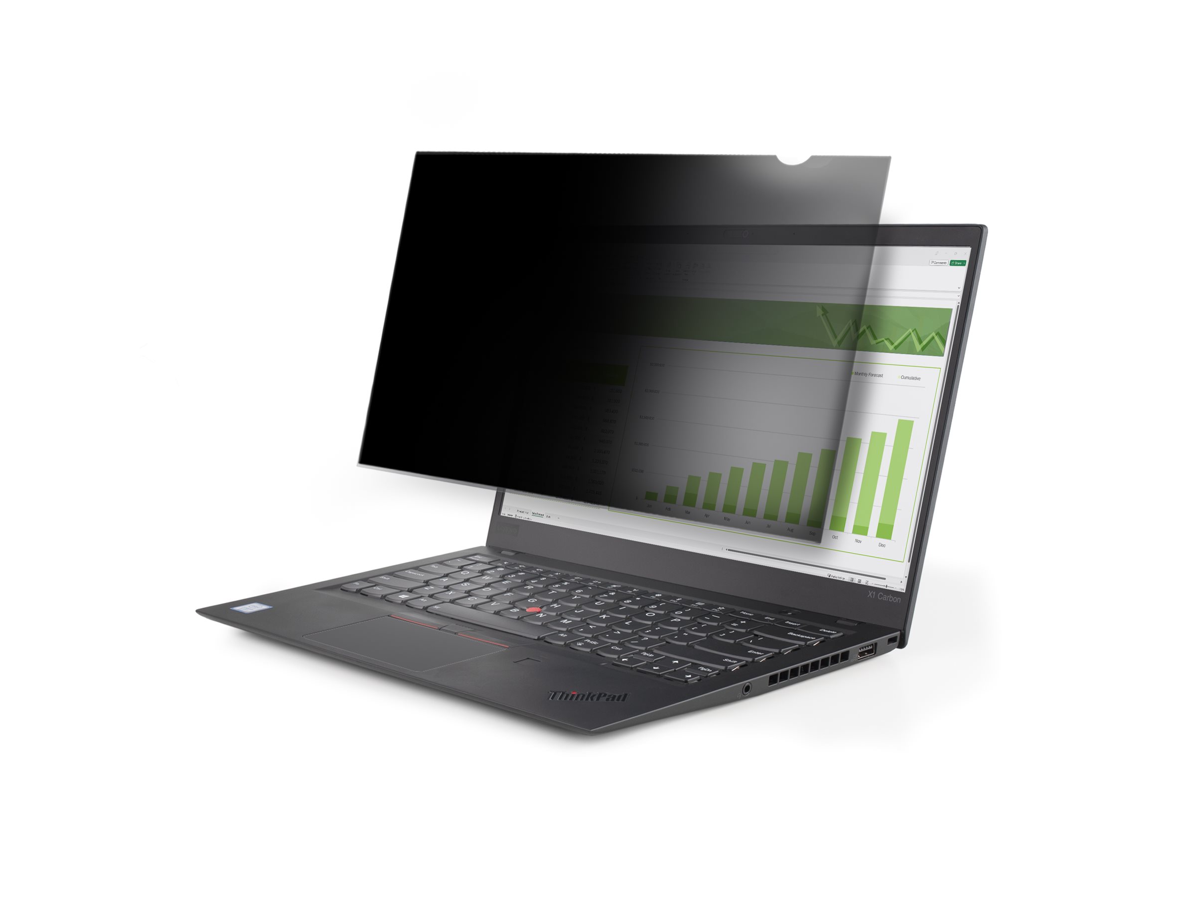 STARTECHCOM 3378cm 133Zoll Laptop Sichtschutzfolie BlickschutzfilterSpionfolie fur Widescreen 169 Laptop AntiSpy 51perc