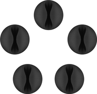 goobay Kabelclips schwarz 2,9 cm, 5 St