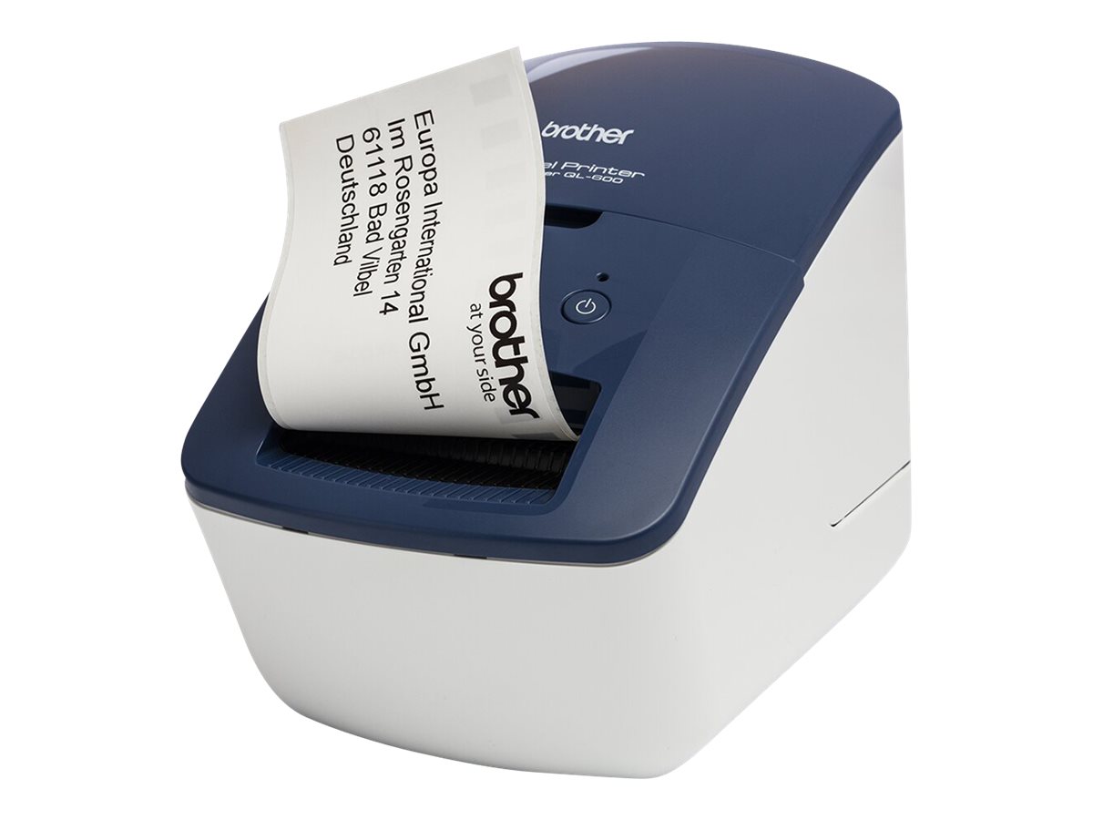 brother QL-600B Etikettendrucker weiss, blau brother QL-600B Etikettendrucker weiss, blau