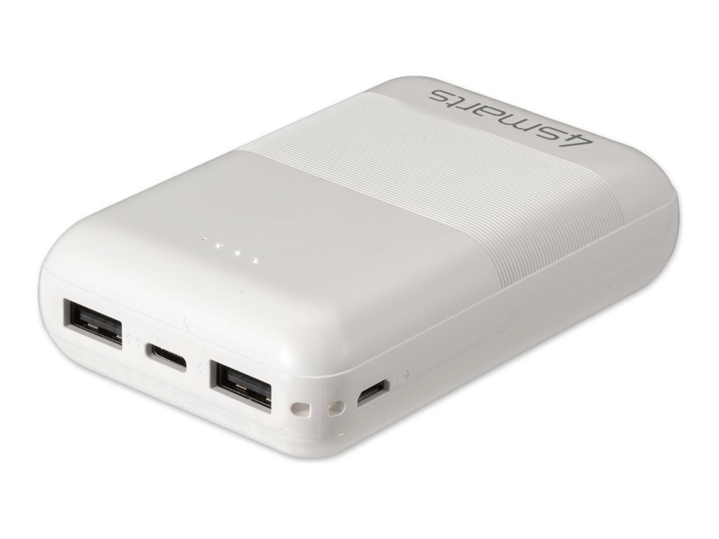 4smarts VoltHub Go2 - Powerbank - 10000 mAh - 10.5 Watt - 2.1 A - 3 Ausgabeanschlussstellen (2 x USB, 24 pin USB-C)