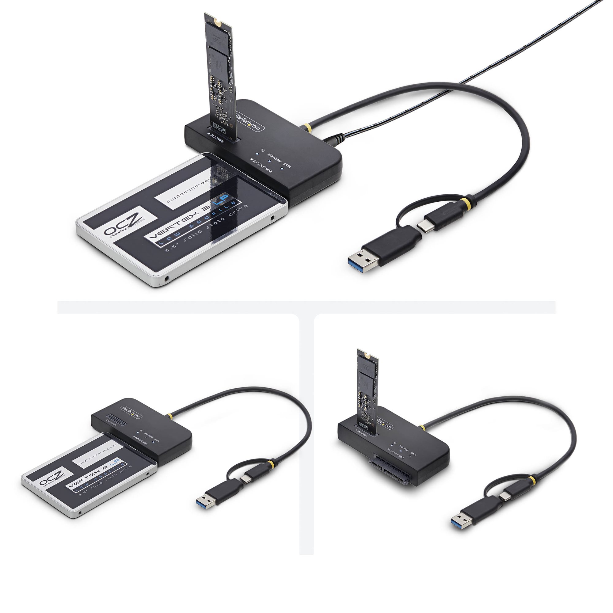 StarTech.com USB-C/USB-A auf M.2/SATA Adapter 10Gbps