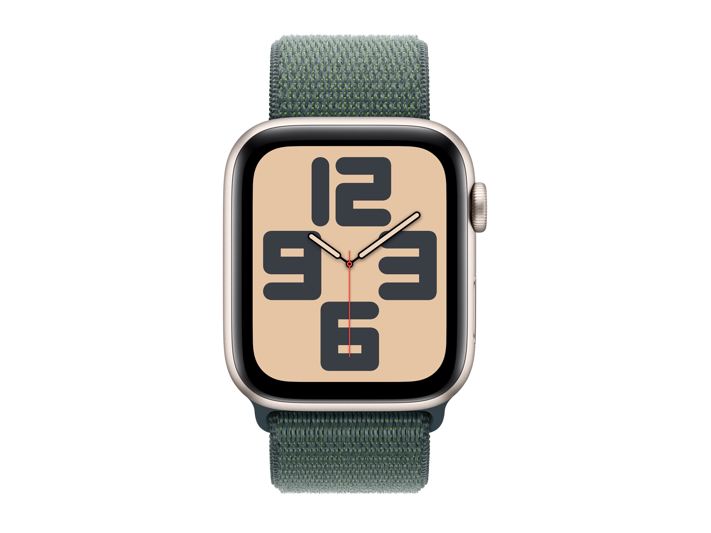 APPLE Watch SE GPS + Cellular 44mm Starlight Aluminium Case with Lake Green Sport Loop APPLE Watch SE GPS + Cellular 44mm Starlight Aluminium Case with Lake Green Sport Loop