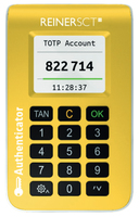 REINERSCT Authenticator gelb Hardware fuer die sichere Zwei-Faktor-Authentisierung 2FA mit TOTP REINERSCT Authenticator gelb Hardware fuer die sichere Zwei-Faktor-Authentisierung 2FA mit TOTP