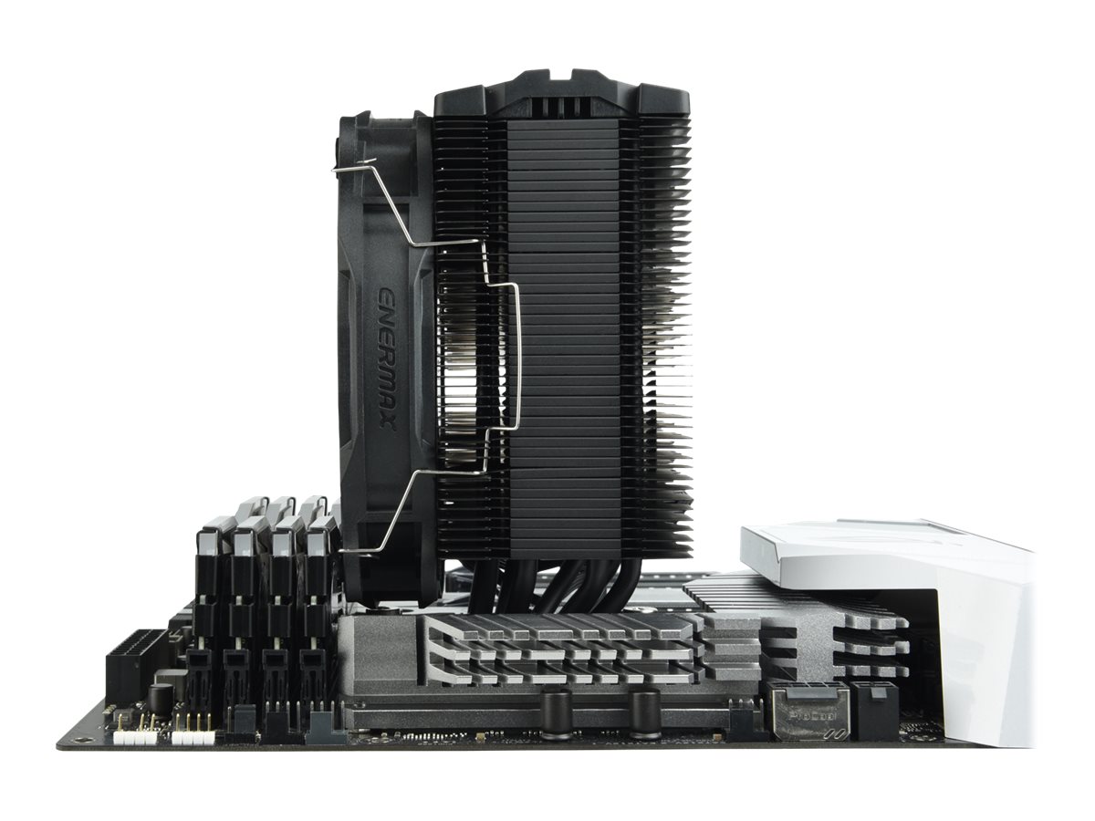 ENERMAX ETS-F40-FS ARGB CPU Cooler mit ARGB Silence PC Luefter 14cm. 6mm Heatpipes direct touch. Platzsparende Bauweise