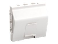 Equip Unterputzdose Einsatz French 1 Keystone 45x45 RAL9010 Polybeutel