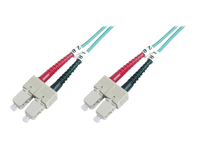 DIGITUS LWL Patchkabel SC zu SC Multimode 50/125 m Duplex Laenge 2m Klasse OM3 DIGITUS LWL Patchkabel SC zu SC Multimode 50/125 m Duplex Laenge 2m Klasse OM3