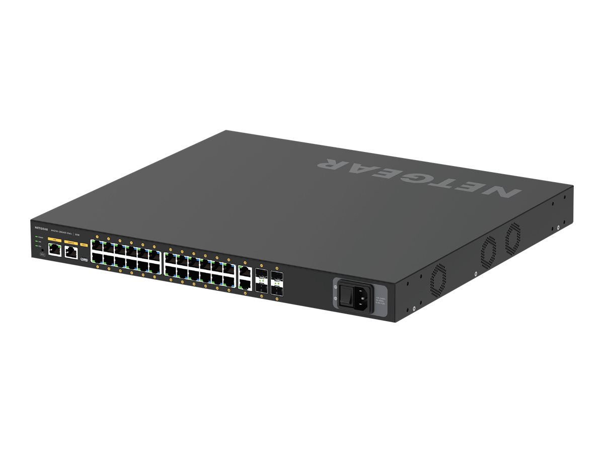 NETGEAR AV Line M4250-26G4XF-PoE+ 24x1G PoE+ 480W 2x1G and 4xSFP+ Managed Switch