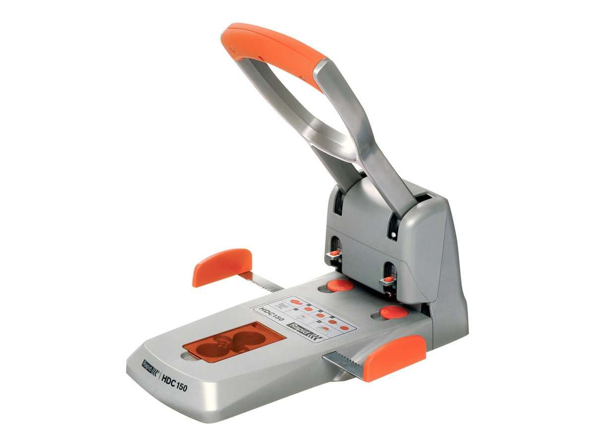 Rapid Registraturlocher HDC150 silber-orange Rapid Registraturlocher HDC150 silber-orange