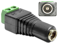 Delock Adapter DC 2,1 x 5,5 mm Buchse > Terminalblock 2 Pin Delock Adapter DC 2,1 x 5,5 mm Buchse > Terminalblock 2 Pin