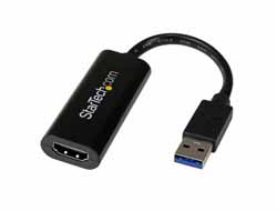 StarTech.com USB zu HDMI Adapter - Externe Grafikkarte - USB 3.0 - Slim - 1080p - Multi Monitor Adapter - Video- / Audiokabel - TAA-konform - 19 cm