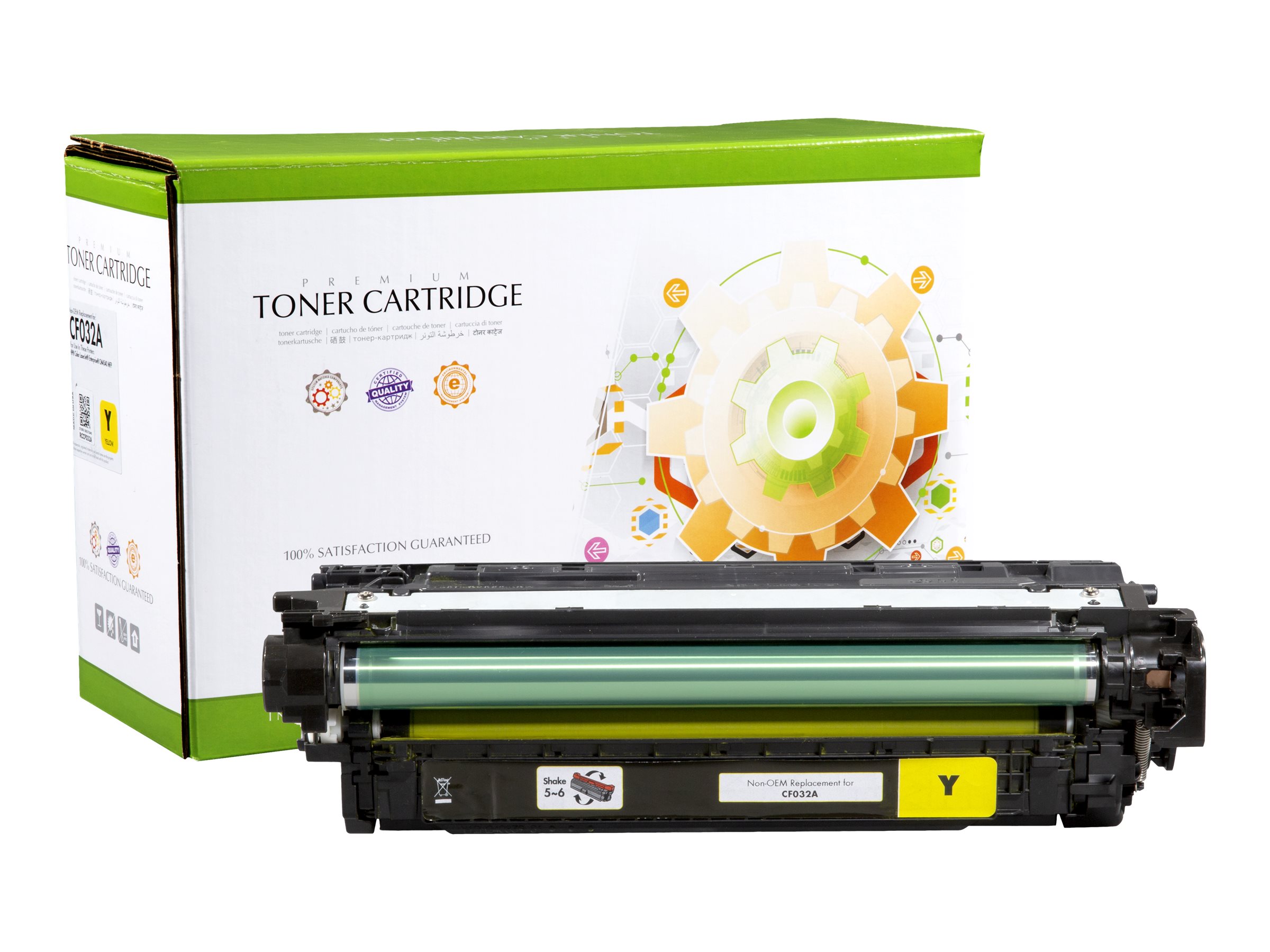 STATIC Toner cartridge compatible with HP CF032A yellow remanufactured 12500 pages