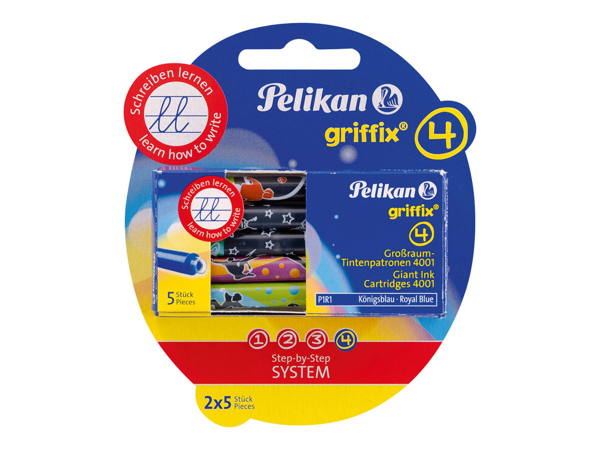 Pelikan griffix®4 Tintenpatronen fuer Fueller koenigsblau 10 St. Pelikan griffix®4 Tintenpatronen fuer Fueller koenigsblau 10 St.