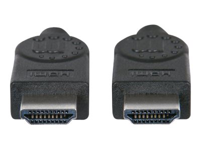MANHATTAN High Speed HDMI-Kabel mit Ethernet-Kanal HEC ARC 3D 4K30Hz HDMI-Stecker auf HDMI-Stecker geschirmt schwarz 3m
