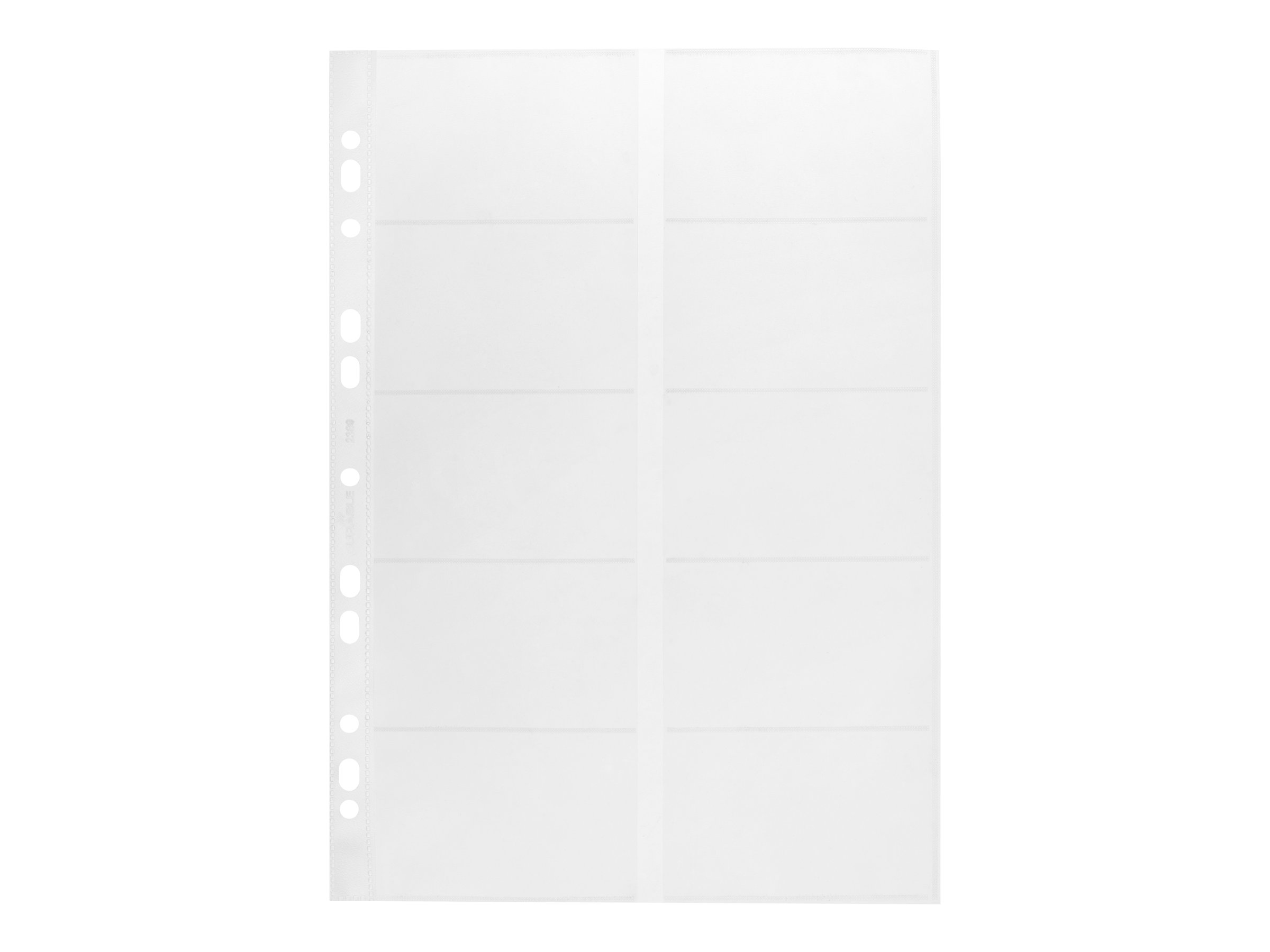 10 DURABLE Visitenkartenhuellen DIN A4 transparent glatt 0,10 mm