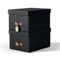 Esselte Leitz Puro Aufbewahrungsbox 17 l schwarz 27×37×20 cm