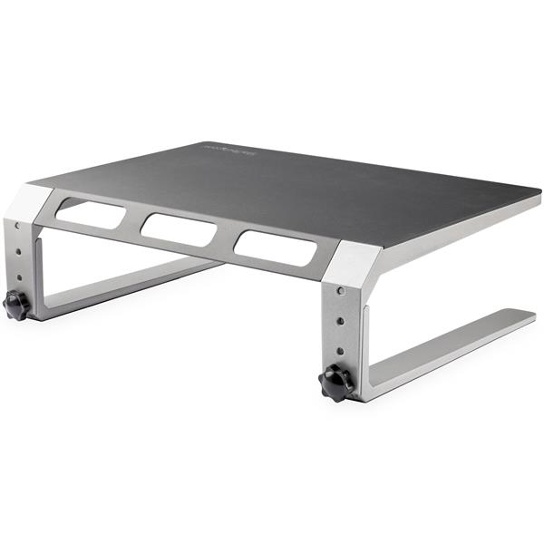 STARTECHCOM Monitor Riser Stand For up to 32inch Monitor Height Adjustable Computer Monitor Riser Steel and Aluminum