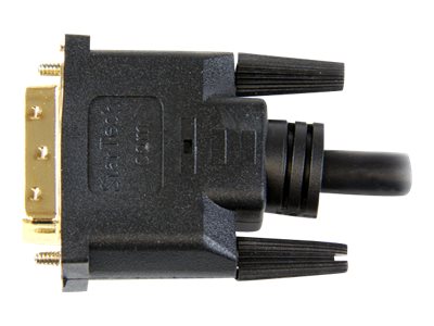 StarTech.com 50cm HDMI auf DVI-D Kabel - Stecker/Stecker - HDMI/DVI Adapterkabel / Adapter Kabel - Schwarz - Videokabel - 50 cm