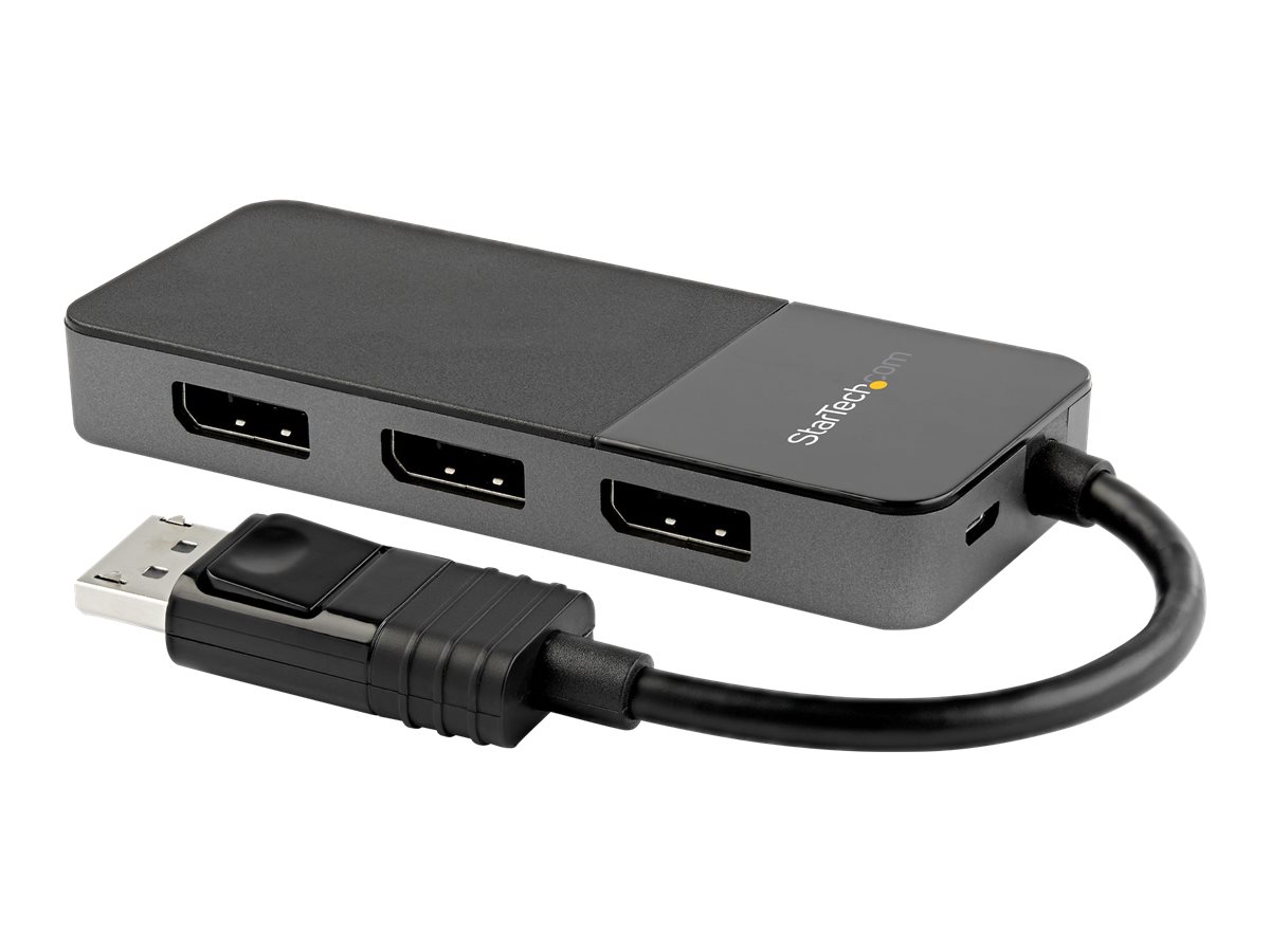 STARTECH.COM 3 Port DisplayPort MST Hub - 3 x 4K - DP 1.4 Multi Monitor Splitter fur Windows - EDID - HDR - DP auf 3 x DP