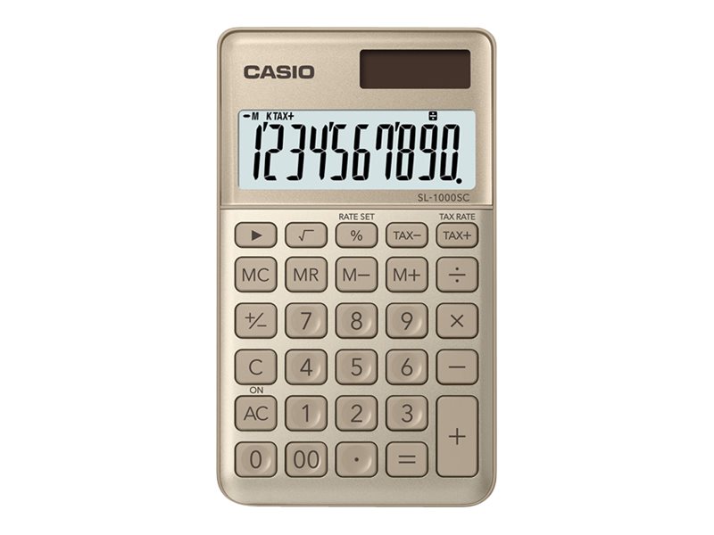 CASIO SL-1000SC Taschenrechner gold CASIO SL-1000SC Taschenrechner gold