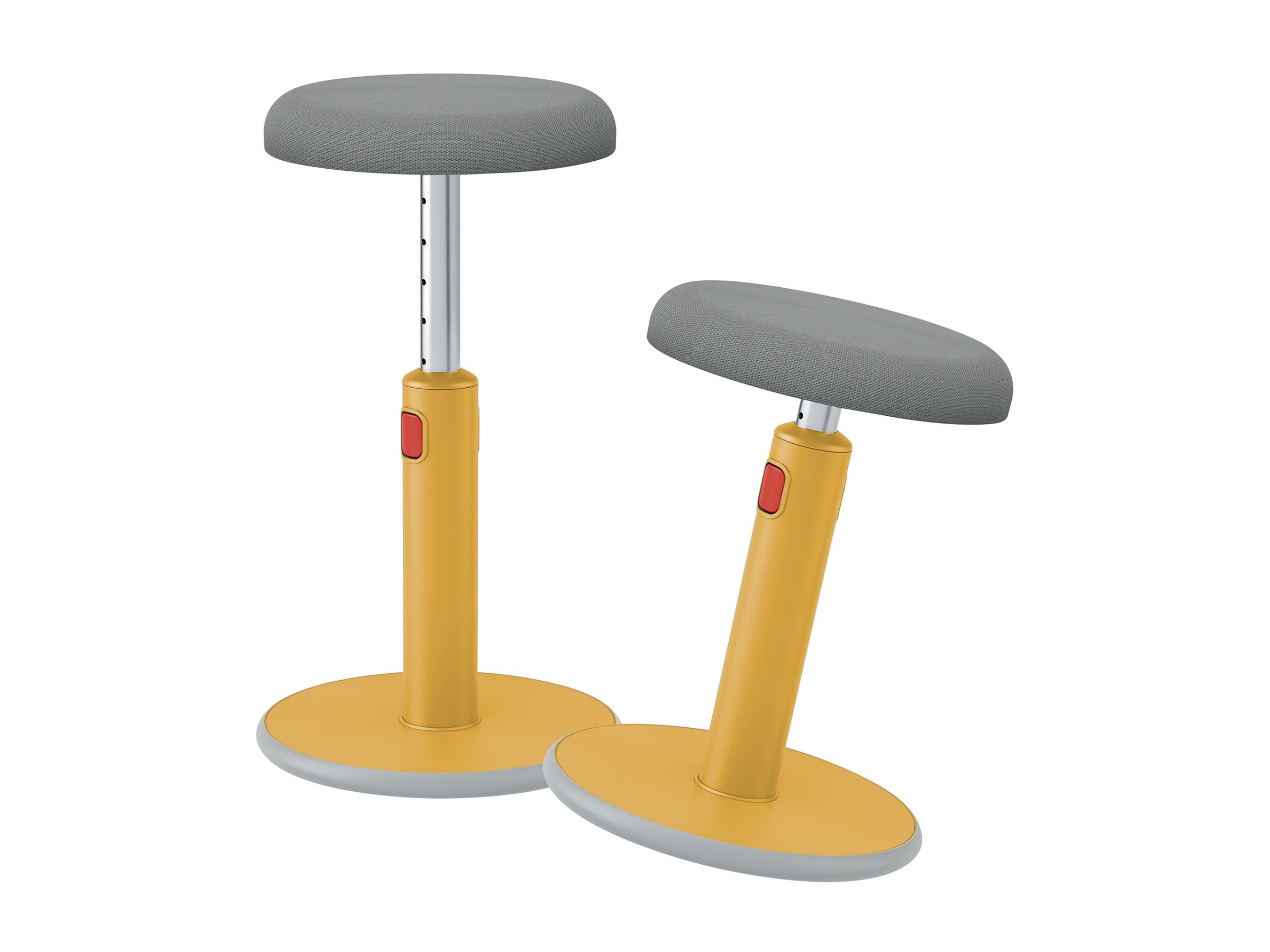 LEITZ Hocker Ergo Cosy 65180019 grau, gelb LEITZ Hocker Ergo Cosy 65180019 grau, gelb
